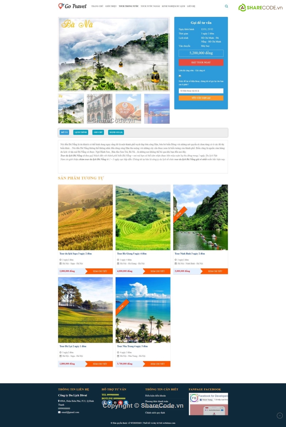 web dat tour du lich,web giới thiệu tour du lịch,chia sẻ code website du lịch,full code web du lịch